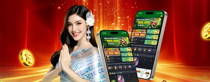 Slots no app rico55 mobile
